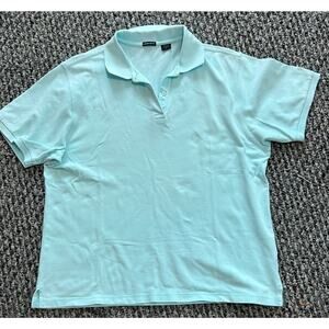 Ashworth Golf Men's Polo Shirt Large NWOT Lt Teal Golf Attire Club House Preppy